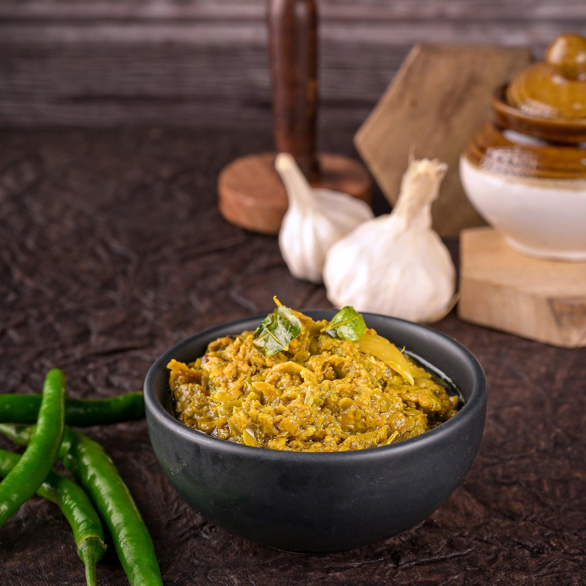 Green Chilli Pickle by Vellanki Foods