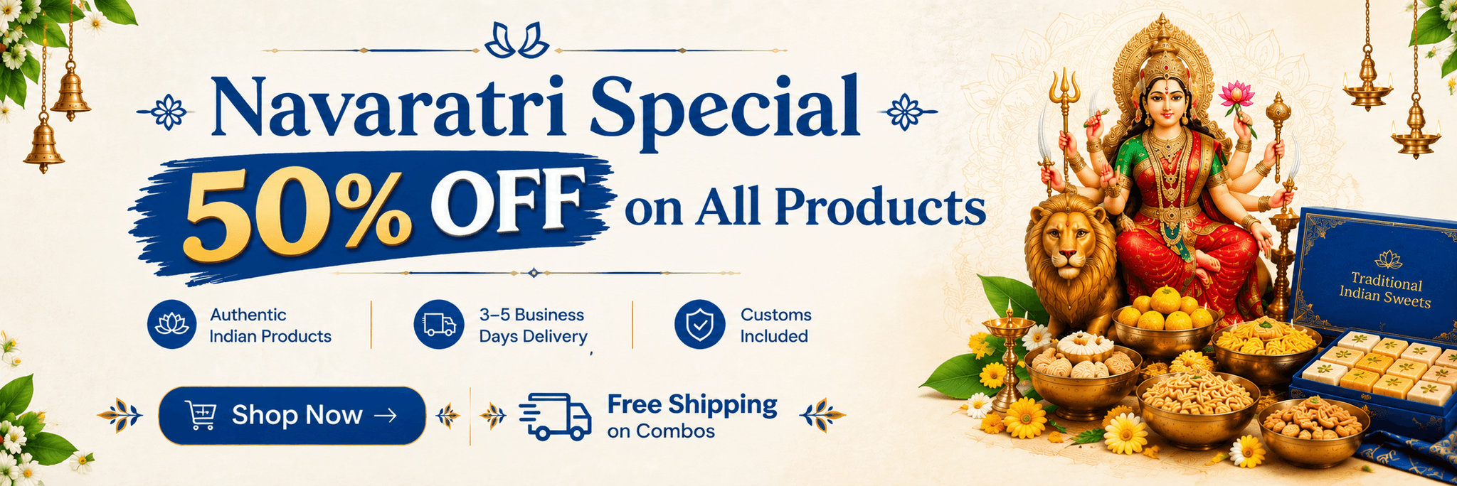 Vaaradhi Home Banner - Shop authentic Indian sweets and snacks